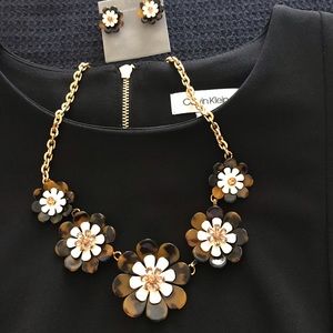 NWT Talbots never worn necklace-earrings.
